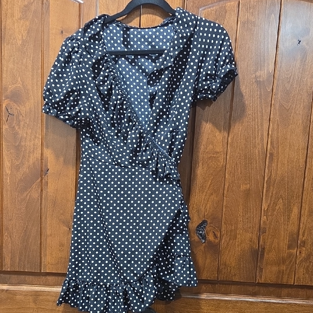 Polka Dot Wrap Dress